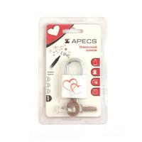 Замок навесной Apecs PD-23-32-LOVE-Blister (2 Hearts)